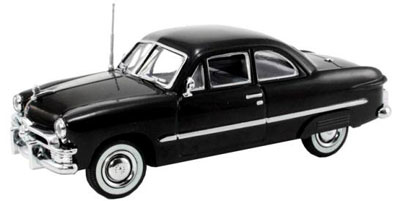 アメリカンヘリテイジモデル 1/43 1950 Ford 2-Door Sedan (Black) w/Fender Skirts[ガリバー]《取り寄せ※暫定》