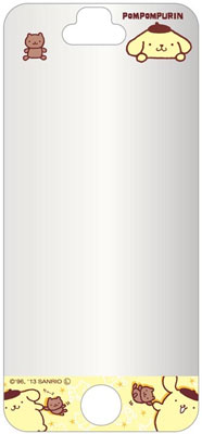 サンリオキャラクター iPhone5専用保護フィルム ポムポムプリン(SAN-186PNA)[グルマンディーズ]《在庫切れ》
