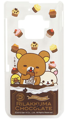 リラックマ AQUOS PHONE ZETA(SH-02E)専用 クリアジャケット(GRC-43A)[グルマンディーズ]《在庫切れ》