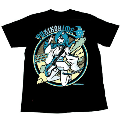 ドロロンえん魔くん 雪子姫 Blizzard-ROCK Ｔシャツ/黒-S[地球防衛軍秘密基地本部]《在庫切れ》