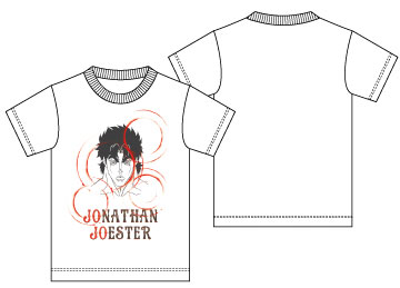 ジョジョの奇妙な冒険 JONATHAN TYPE 1 Ｔシャツ/ホワイト M[クルーズカンパニー]《在庫切れ》