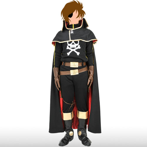 劇場版 銀河鉄道999 キャプテンハーロック コスチュームセット メンズ L コスパ 在庫切れ