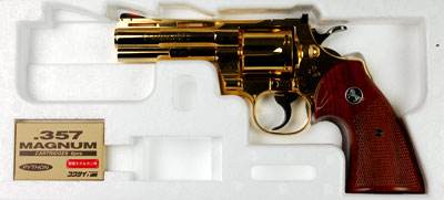 24K金属製モデルガン コルトパイソン4インチ 24K（再販）[コクサイ]《在庫切れ》