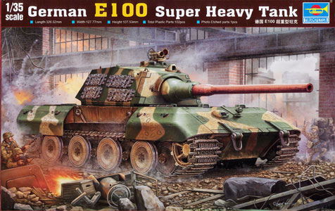 1/35 ドイツ軍 超重戦車 E-100 プラモデル（再販）[トランペッター