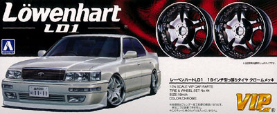 1/24 VIPCARパーツ No.44 レーベンハートLD1 19インチ引っ張りタイヤ 