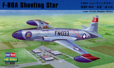 1/48 エアクラフトシリーズ F-80A シューティングスター プラモデル[ホビーボス]《在庫切れ》
