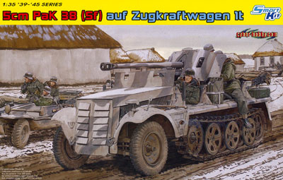 1/35 WW.II ドイツ軍 1tハーフトラック 5cm PaK38 対戦車砲搭載自走砲 プラモデル[サイバーホビー]《在庫切れ》