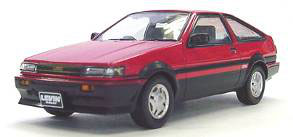 京商オリジナル ダイキャストモデル 1/43 TOYOTA AE86 LEVIN GT APEX 3ドア 前期型 （レッド/ブラック）[京商]《取り寄せ※暫定》