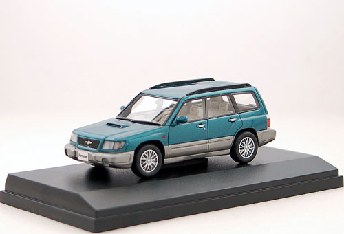 1/43 SUBARU FORESTER T/tb (1997)フラボノグリーン・メタリック/スレート・メタリック 2トーン[ハイストーリー ]《在庫切れ》