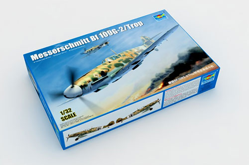 トランペッター 1/32 ドイツ軍 メッサーシュミット Bf109G-2 プラモデル