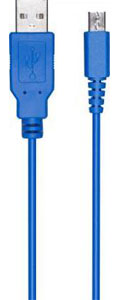 3DS/3DS LL用 CYBER・USB充電ケーブル ブルー[サイバーガジェット]《在庫切れ》