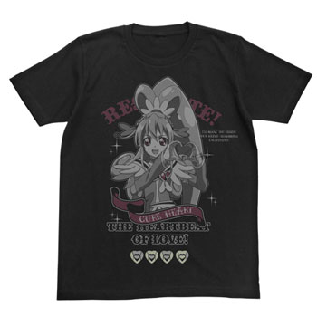 ドキドキ！プリキュア キュアハート Ｔシャツ/ブラック-M[コスパ]《在庫切れ》