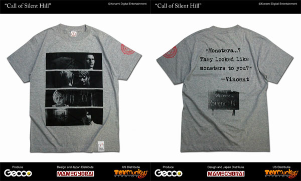 Gecco × 豆魚雷 ライフマニアックス/ Tシャツ サイレントヒル: コール・オブ・サイレントヒル ヘザーグレー M 単品[Gecco]《在庫切れ》