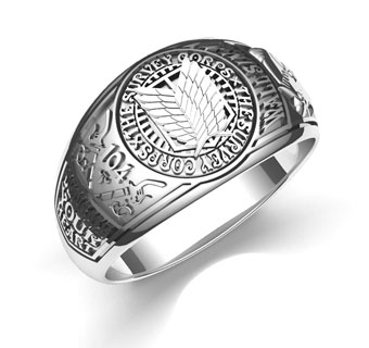 進撃の巨人　調査兵団　シルバーリング　15号　COSPA 進撃の巨人 調査兵団シルバーリング/15号[コスパ]《在庫切れ》