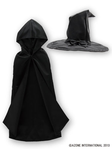 【中古】(本体A/箱B)アゾン50cmドール用コスチューム 50 魔法使いになる方法 set ブラック(ドール用)[アゾン]《発売済・在庫品》