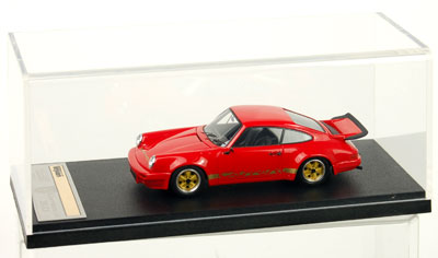 ハンドメイドモデルカー 1/43 レッド/ゴールドストライプ