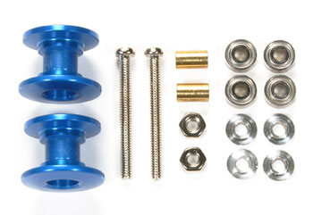 ミニ四駆　軽量2段アルミローラー　（13-12mm）（ブルー）　タミヤ ミニ四駆パーツ 軽量2段アルミローラーセット （13-12mm） （ブルー