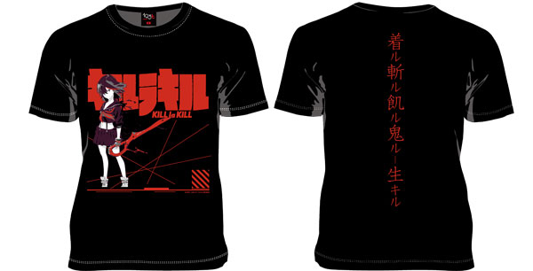 キルラキル［纏流子］Tシャツ/ブラック-S[193t]《在庫切れ》