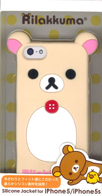 リラックマ iPhone5/5s対応シリコンジャケット コリラックマ（GRC-98B