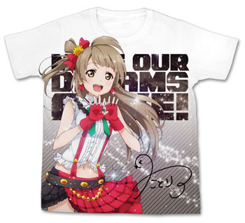 ラブライブ! 南ことり フルグラフィックTシャツ/ホワイト-XL