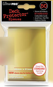 ソリッドスリーブ(ざらざら) 通常カードサイズ ゴールド(金) 50枚入り