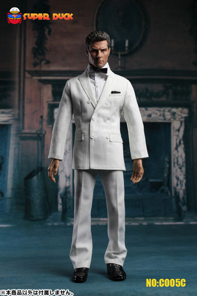 スーパーダック 1/6 ダブルスーツ セット ホワイト 単品（ドール用衣装