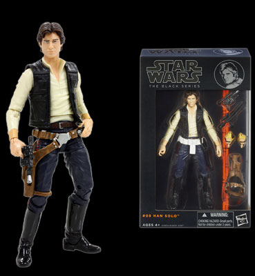 スター・ウォーズ ハズブロ アクションフィギュア 6インチ「ブラック」#08 ハン・ソロ 単品