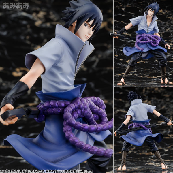 【中古】G.E.M.シリーズ NARUTO-ナルト- 疾風伝 うちはサスケ 完成品フィギュア[メガハウス]