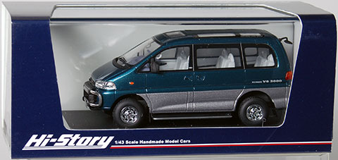 1/43 MITSUBISHI DELICA SPACE GEAR SUPER EXCEED (1994) アストリアグリーン/カイザーシルバー