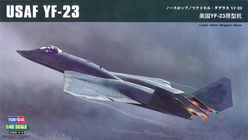 1/48 エアクラフト シリーズ ノースロップ/マクドネル・ダグラスYF-23 プラモデル[ホビーボス]《在庫切れ》