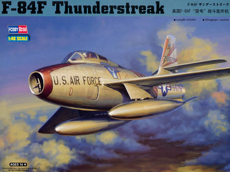 ホビーボス プラモデル エアクラフト シリーズ 1/48 F-84F サンダーストリーク[童友社]《在庫切れ》