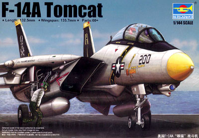 1/144 アメリカ海軍 F-14A トムキャット プラモデル[トランペッター