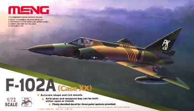 1/72 米空軍超音速迎撃機 F-102 デルタダガー(Case XX) プラモデル