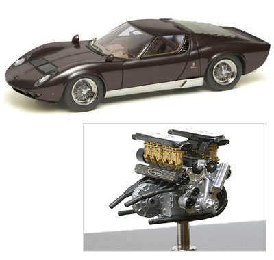 1/43 ランボルギーニ ミウラ P400 1967 ワイヤーホイール V12