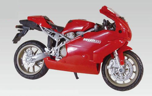 1/12 完成品バイク DUCATI 999(レッド)[スカイネット/ニューレイ]《在庫切れ》
