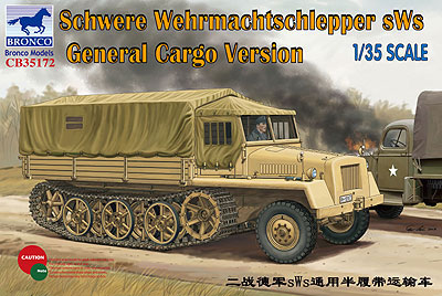 1/35 独sWSハーフトラック牽引車カーゴタイプ プラモデル[BRONCO]《在庫切れ》