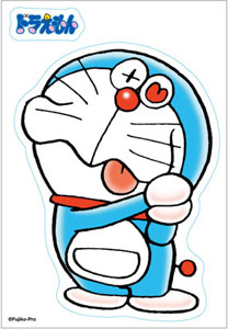 藤子・F・不二雄キャラクターズ ダイカットステッカー (2)ドラえもん／ハート[エンスカイ]《在庫切れ》