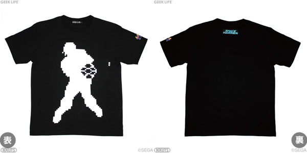 セガ レトロゲームtシャツコレクション スペースハリアー シルエット ワンポイントステッチ ポケットtシャツ ブラック L Geek Life 在庫切れ