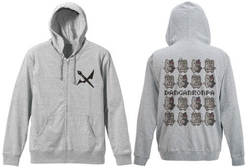 ダンガンロンパ1 2 モノクマ モノミ天竺パーカー ミックスグレー S コスパ 在庫切れ
