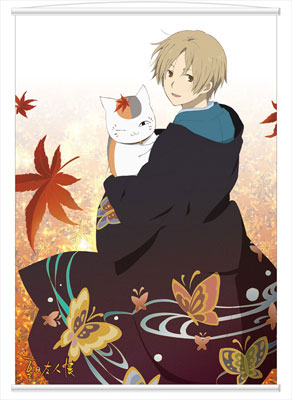 夏目友人帳 タペストリー 夏目＆ニャンコ先生[ペンギンパレード]《在庫