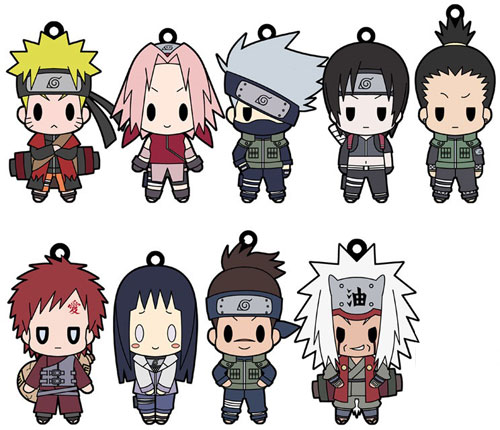 【全セット】NARUTO ラバーキーホルダーコレクション Vol.1 D4 NARUTO -ナルト- 疾風伝 ラバーキーホルダーコレクション Vol