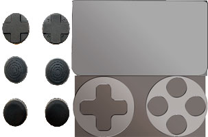 PS4用 プレイアップボタンセット（ブラック）[アンサー]《在庫切れ》