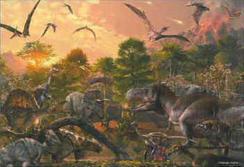 ジグソーパズル めざせパズルの達人 恐竜 最後の楽園 白亜紀 300ピース 41 726 アポロ社 在庫切れ