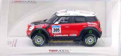 トゥルースケール レジン製ミニカー 1/43 ミニカントリーマン2011 ダカールラリー＃305 GUERLAIN CHICHERIT[トゥルースケール]《在庫切れ》