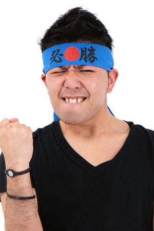 ハチマキ【必勝(青地)】[クリアストーン]《在庫切れ》