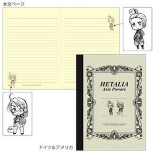 ヘタリア A5ノート ドイツ＆アメリカ[ヒサゴ]《在庫切れ》