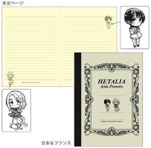 ヘタリア A5ノート 日本＆フランス[ヒサゴ]《在庫切れ》