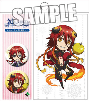 アニメ 神々の悪戯 マグネット＆メモ帳セット ロキ・レーヴァテイン[ブロッコリー]《在庫切れ》