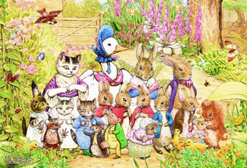 ピーターラビット　ジグソーパズル　楽しい仲間　ビバリー　PETER Rabbit ジグソーパズル ピーターラビット 楽しい仲間 1000ピース（31-418