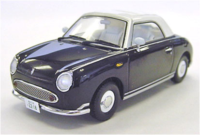 京商オリジナル 1/43 相棒×日産 フィガロ（ブラック） 右京ミニカー[京